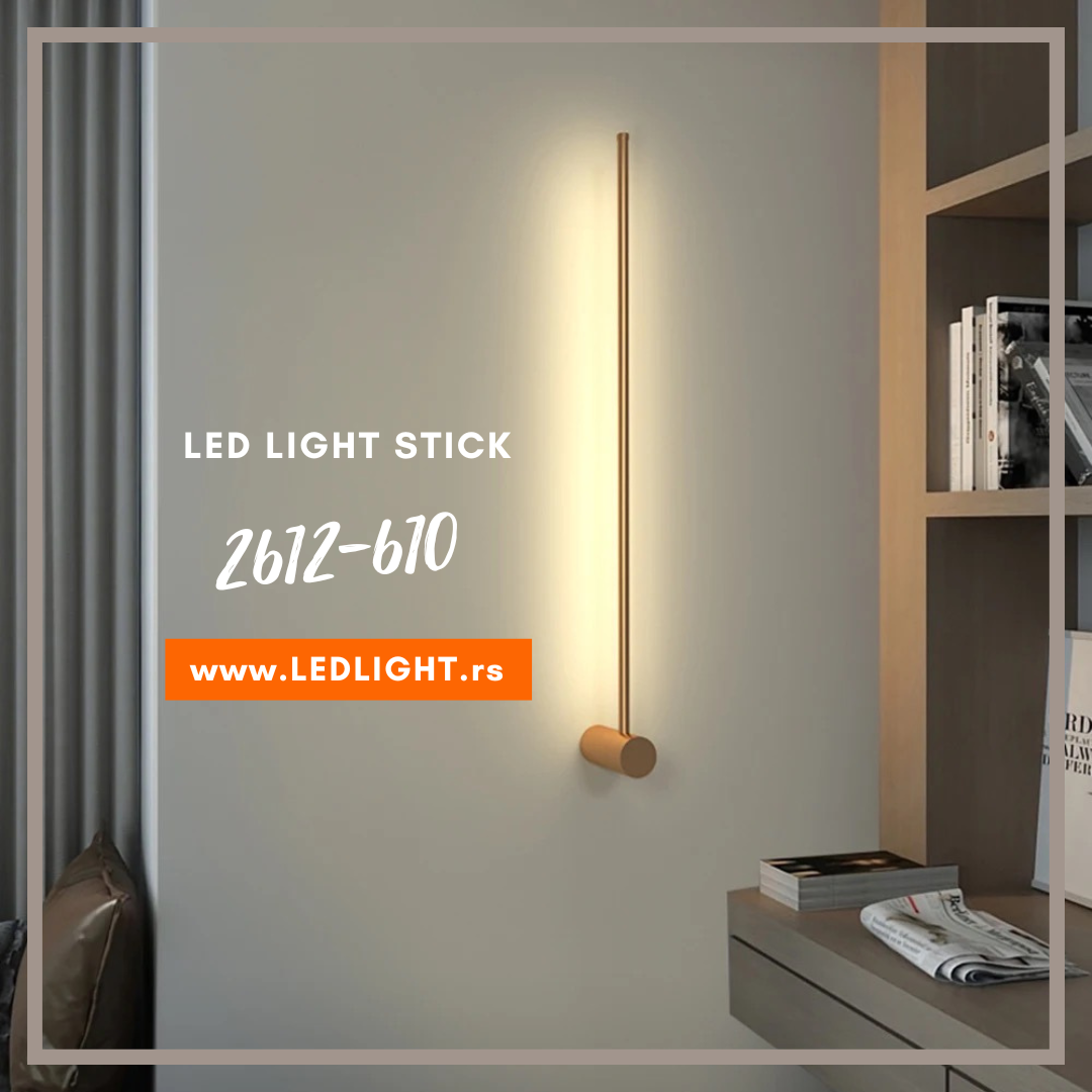 LED Light Stick 2612-610 10W 4000K brass