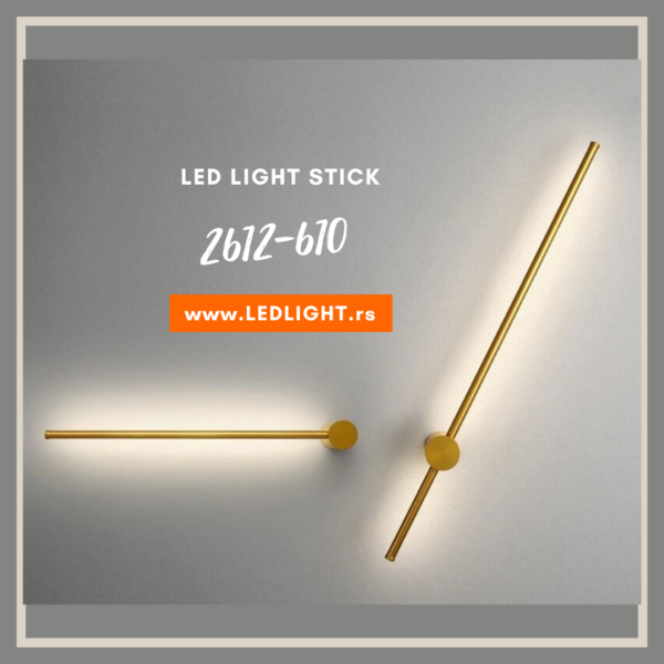 LED Light Stick 2612-610 10W 4000K brass 2